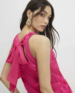 Pink Sleeveless Cornelli Racer Top
