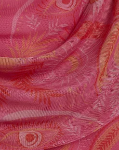 Pink Sleeveless Drape Midi Dress