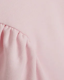 Pink Sleeveless Peplum Top
