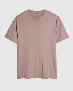 Pink Slim Fit Interlock Cotton T-Shirt