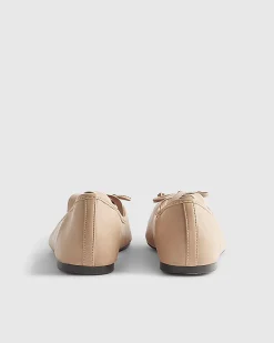 Pink Square Toe Flat Ballet Pumps