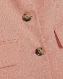 Pink Tailored V Neck Waistcoat