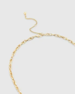 Pink Tassel Flower Pendant Necklace