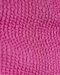 Pink Textured Bikini Bottom