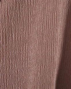 Pink Textured Wide Leg Trousers