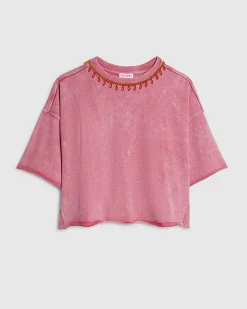 Pink Year Zero Embellished T-Shirt