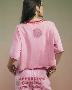 Pink Year Zero Embellished T-Shirt