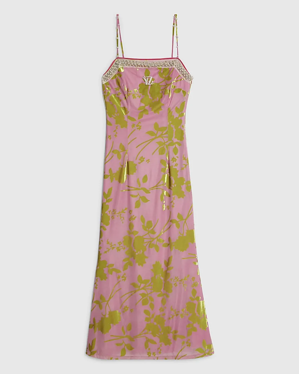 Pink Year Zero Floral Embellished Slip Dress