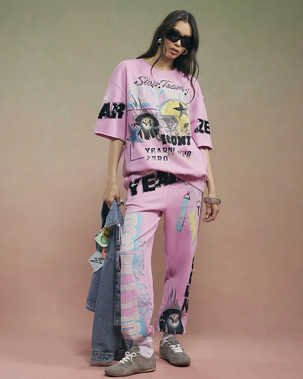 Pink Year Zero Short Sleeve Sweatshirt