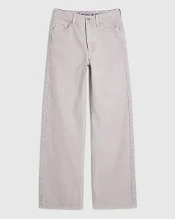 Purple Relaxed Straight Jeans