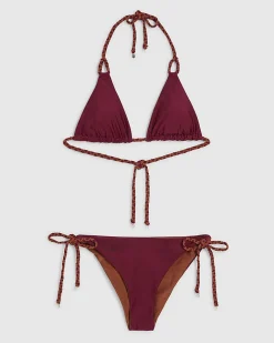 Purple Reversible Bikini Set