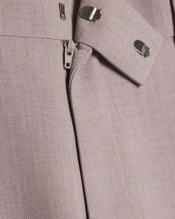 Purple Slim Fit Suit Trousers