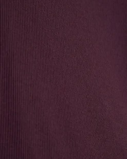 Red Cotton Blend Scallop Trim Top