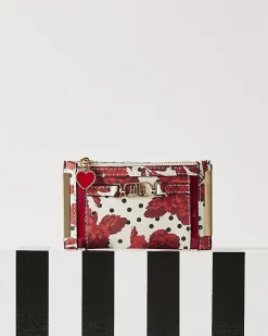 Red Floral Polka Dot Mini Purse