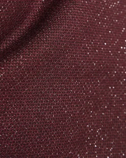 Red Glitter Drape Top