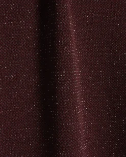 Red Glitter Wide Leg Trousers