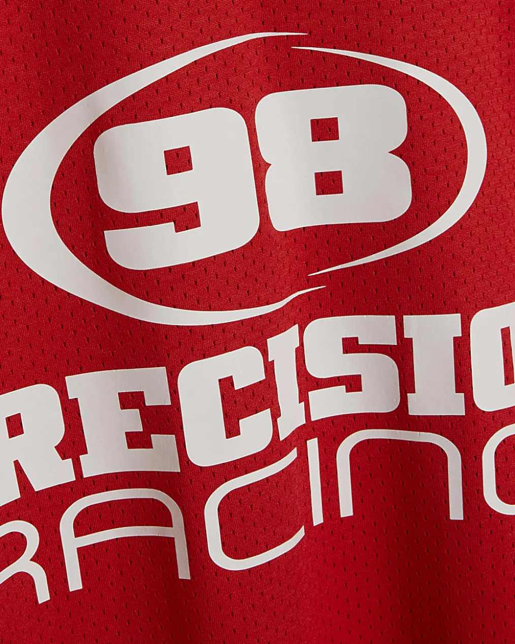 Red Oversized Fit 98 Long Sleeve T-Shirt