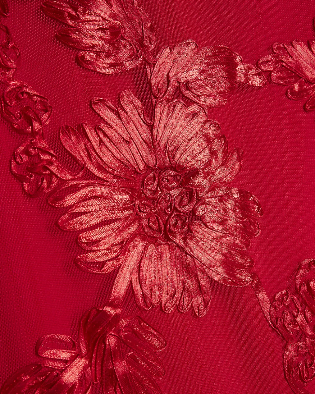 Red Sleeveless Cornelli Maxi Dress