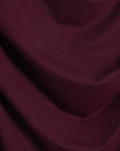 Red Sleeveless Ruched Midi Dress