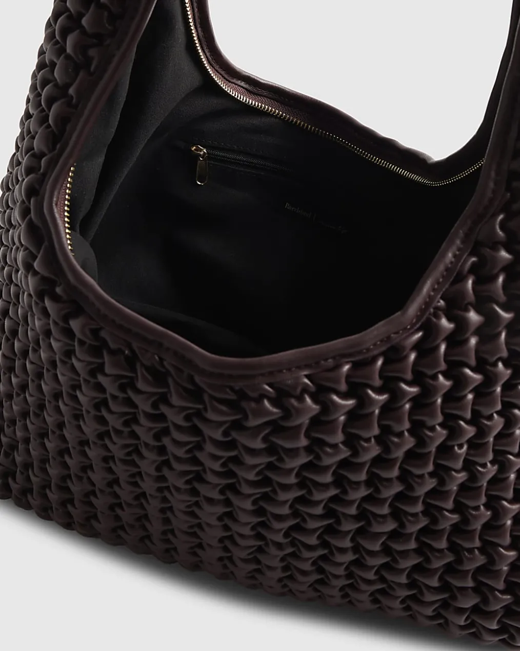 Red Textured Shoulder Bag