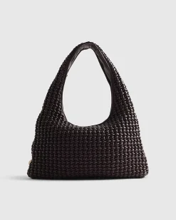 Red Textured Shoulder Bag