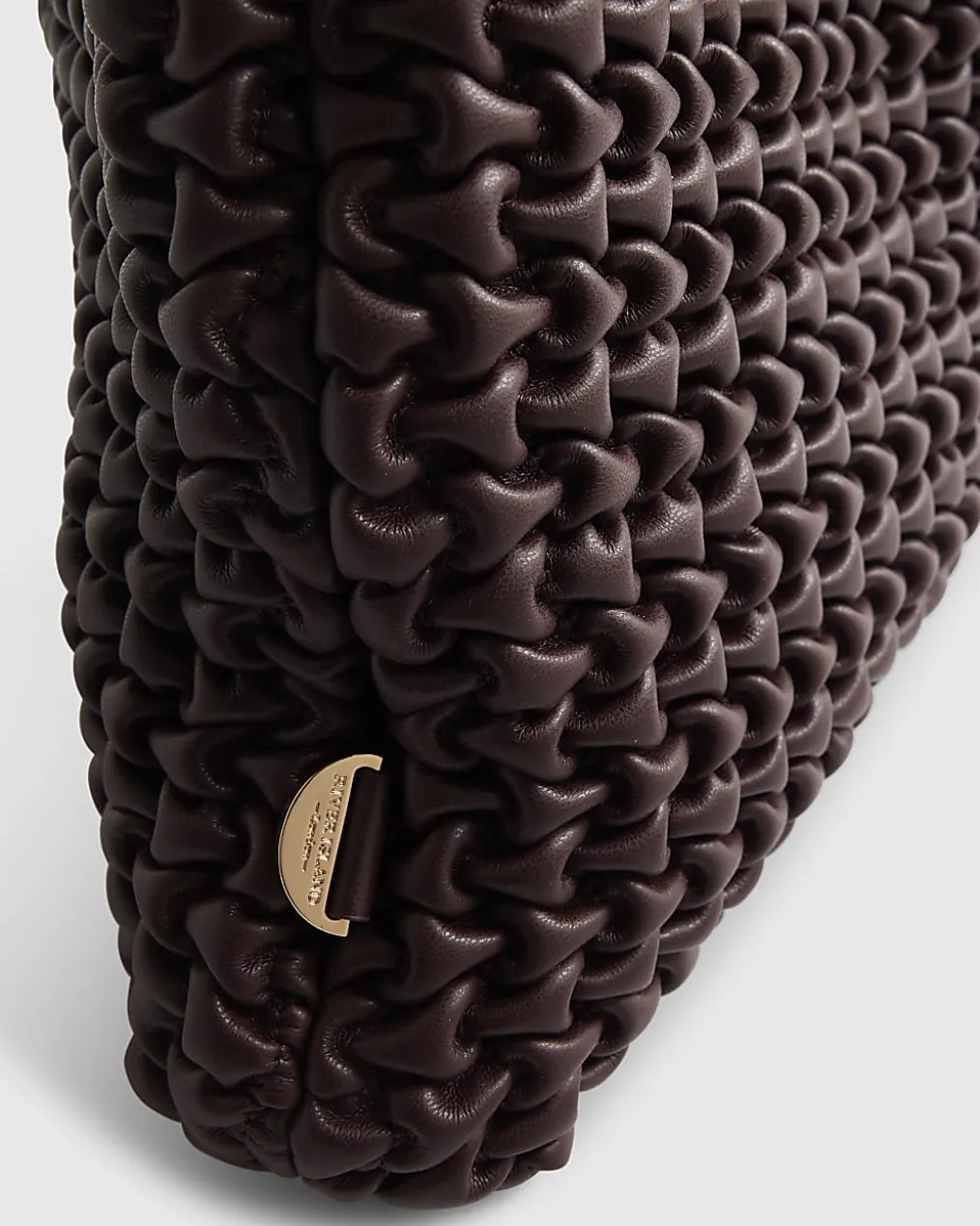Red Textured Shoulder Bag