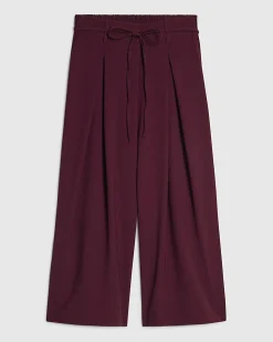 Red Tie Detail Culottes