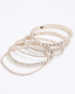 Rose Gold Cupchain Pack Of 5 Bracelets