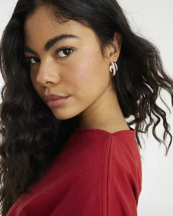 Rose Gold Double Hoop Earrings