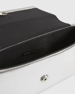 Silver Bar Front Clutch Bag