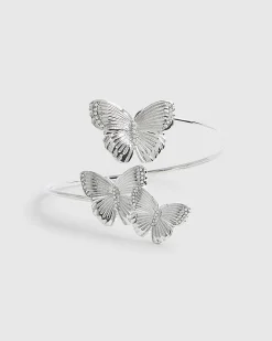 Silver Butterfly Arm Cuff