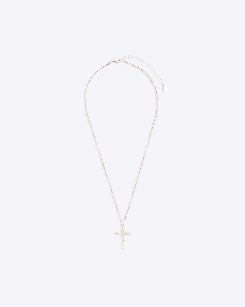 Silver Cross Pendant Necklace