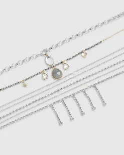 Silver Layered Necklace