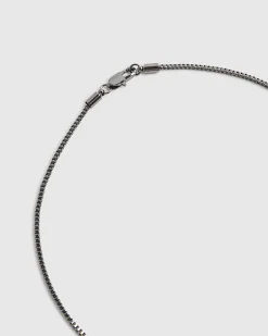 Silver Metal Double Dog Tag Necklace