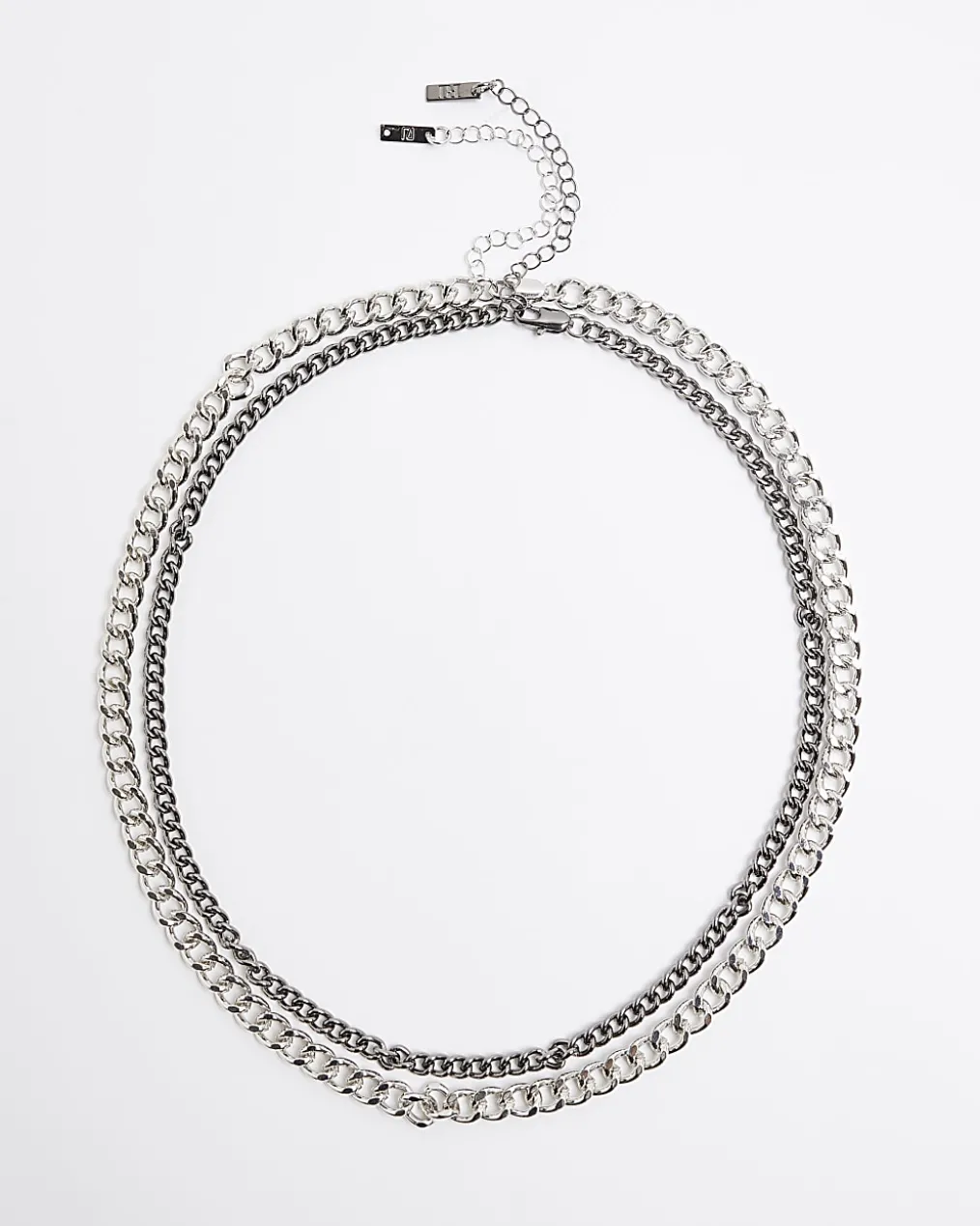 Silver Rhinestone Chunky Necklace