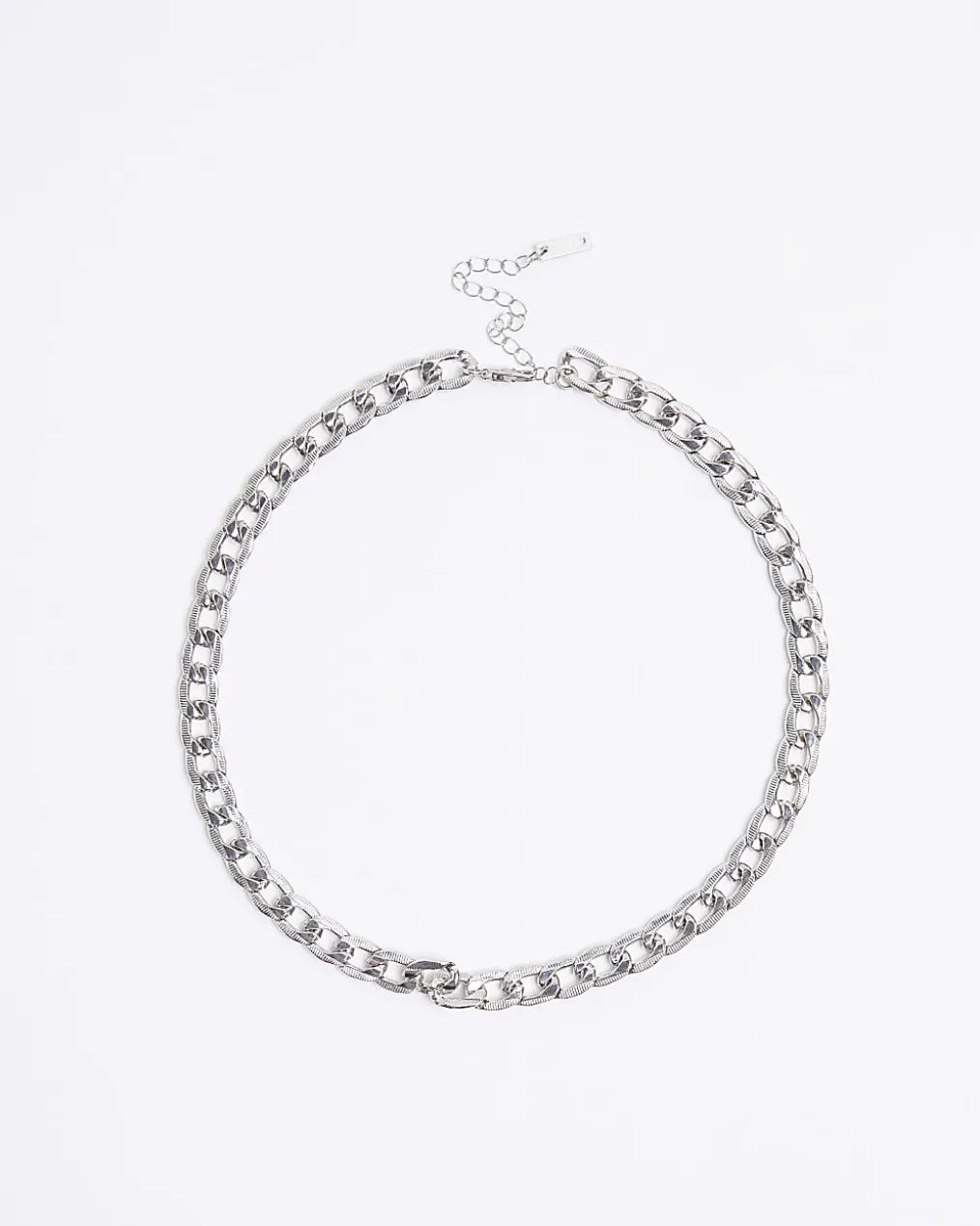 Silver Rhodium Chain Necklace