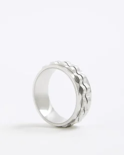 Silver Stainless Steel Chain Ring