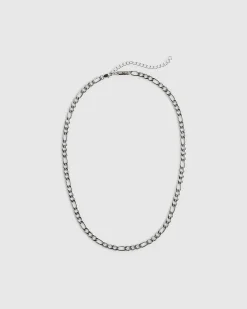 Silver Steel Chain Necklace