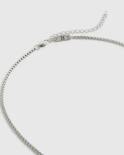 Silver Steel Cross Necklace