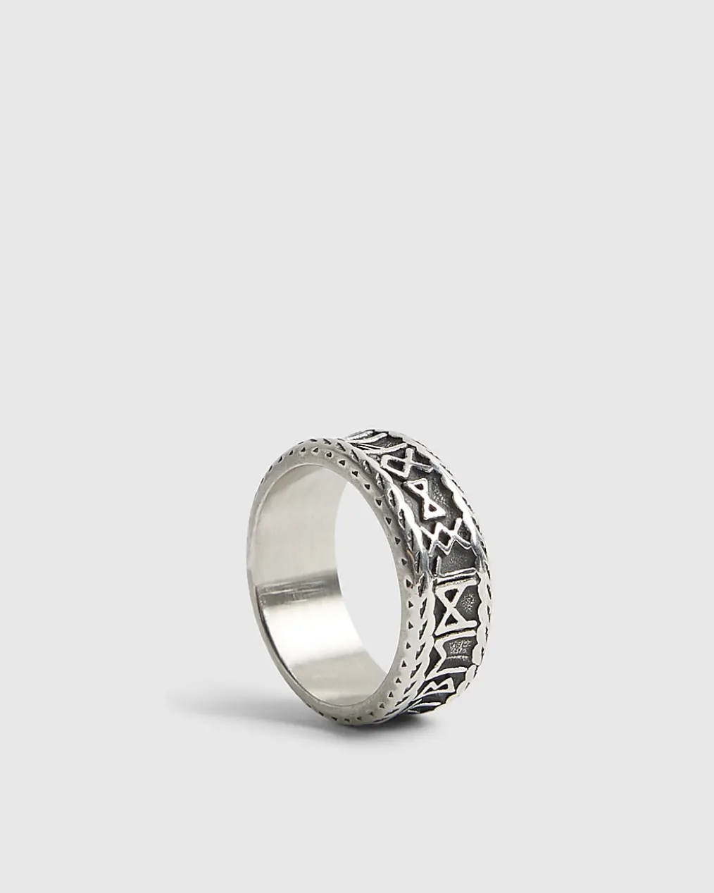 Silver Steel Nordic Ring