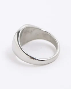 Silver Steel Signet Ring