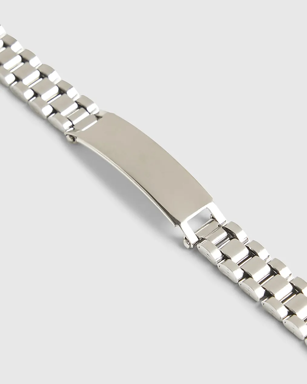Silver Steel Silver Watch Strap