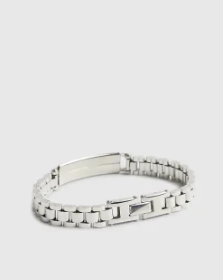 Silver Steel Silver Watch Strap