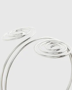 Silver Swirl Armcuff