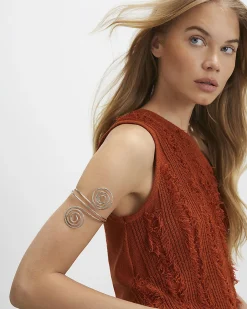 Silver Swirl Armcuff