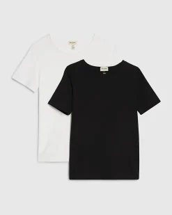 White & Black T-shirt multipack pack of 2