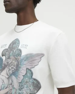 White Cotton Blend Renaissance T-Shirt