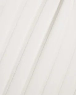 White Cotton Blend Wide Ribbed Tank Top