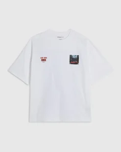 White Cotton Japanese Car Midweight T-Shirt