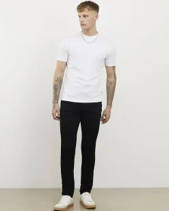White Cotton Slim Fit T-Shirts 3 Pack